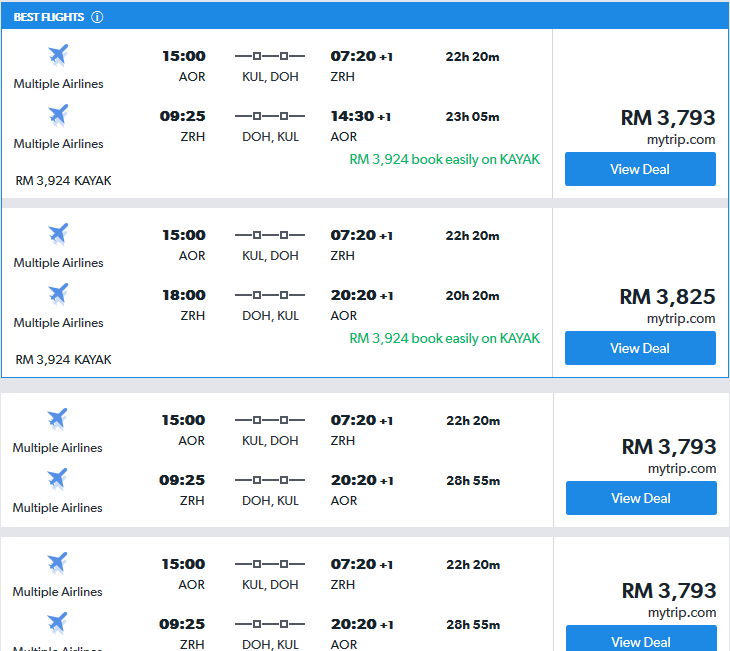flight prices